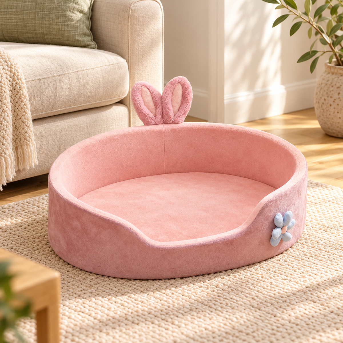 Couchage démontable pour chien et chat — Taille M — ambiance