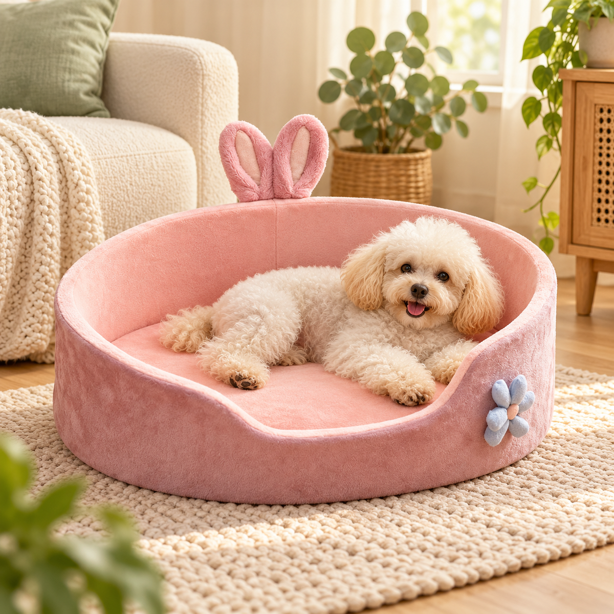Couchage démontable pour chien et chat — Taille M — demonstration