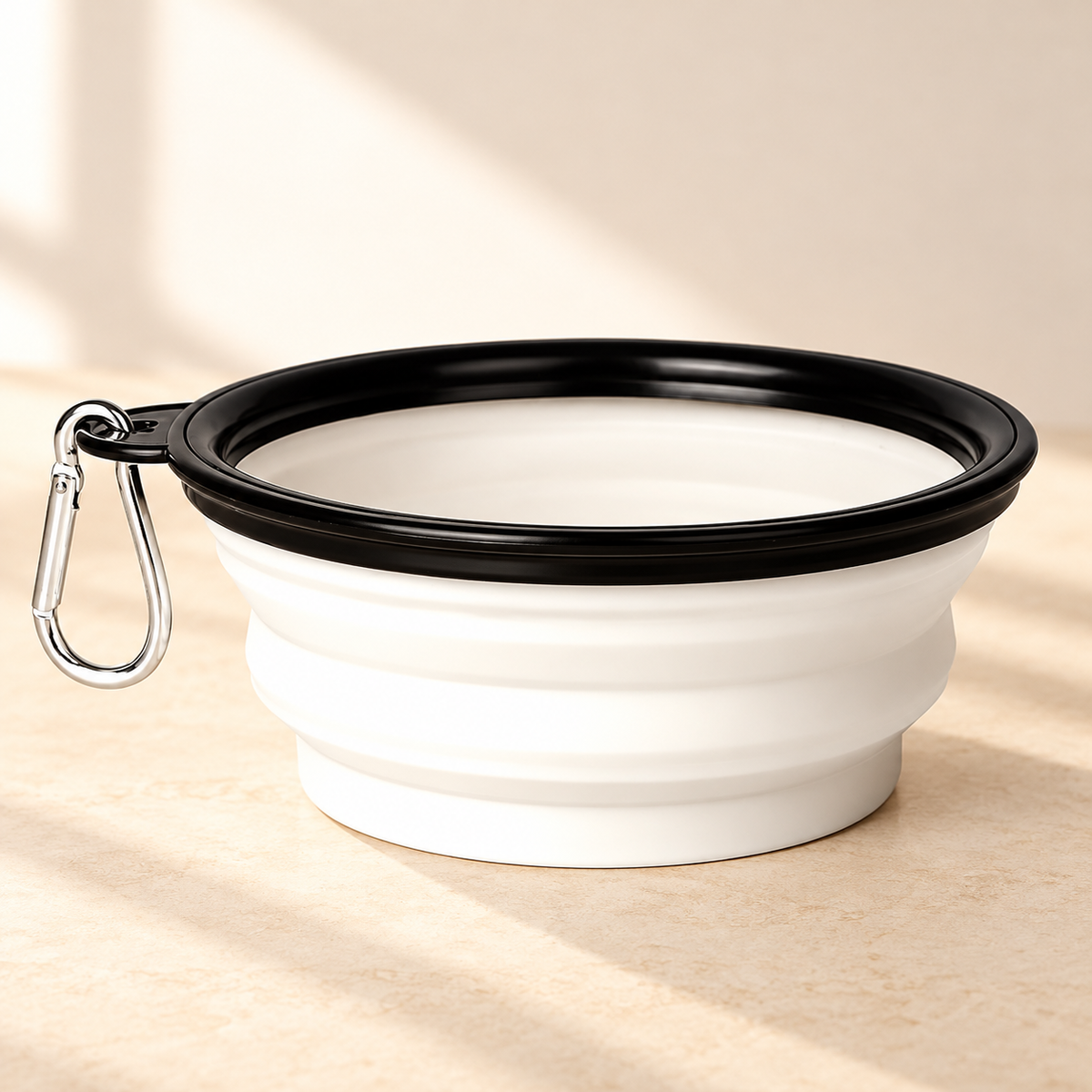 Gamelle pliable de voyage — Blanc, 650 ml — studio