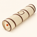 Tunnel droit beige et café pour chat