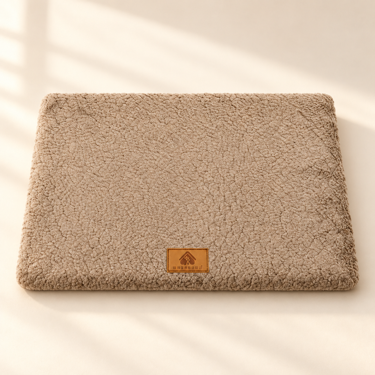 Matelas douillet pour chien et chat — Khaki, 58 × 40 cm — présentation studio