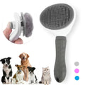 Brosse de toilettage avec bouton de nettoyage